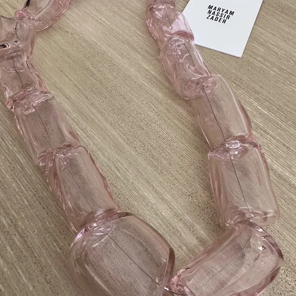 MNZ Maryam Nassir Zadeh Glass Necklace - Picture 2 of 5